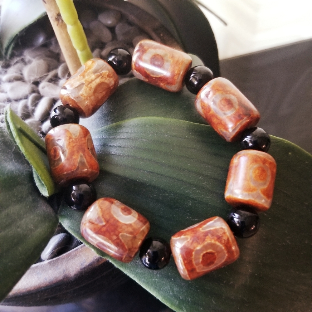 Beaded Stone Bracelet